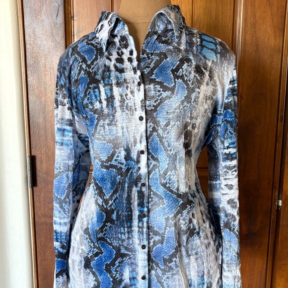 David Cline "COBRA" Crushed Roll-Up Button Up Shirt - Picture 1 of 10